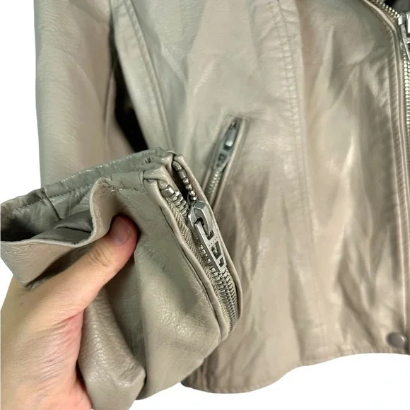 ANTHROPOLOGIE | BLANKNYC | 2X XXL | Life Changer Vegan Leather Zip Moto Jacket - Picture 8 of 17